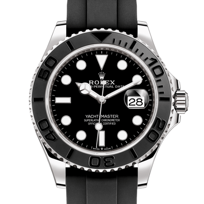 RLX Yacht Master Caoutchouc Noir